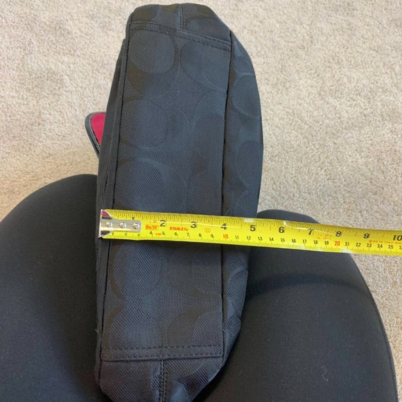 Coach Monogram Black Messenger Bag - Picture 11 of 11